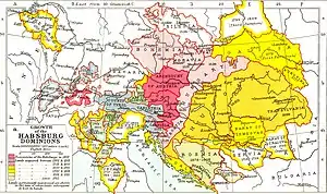 Habsburg Empire Crown lands: growth of the Habsburg territories and Moravia's status