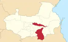 Location in the Terek Oblast