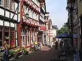 Street in Grünberg, Germany