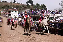 Horse races in Todos Santos Cuchumatán