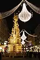 Plague Column at night