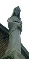 The statue of Lady Margaret Beaufort by Dennis Huntley