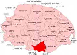 Position within Norfolk, 1894