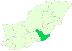 Location of Azadshahr County in Golestan province