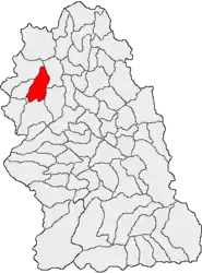 Location in Hunedoara County