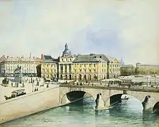 The old opera house from Helgeandsholmen (Stockholm, 1892)