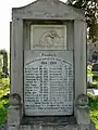 Monument dedicated to local victims of World War I. Inscriptions are in Polish.