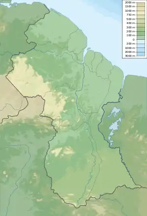 Acarai Mountains is located in Guyana