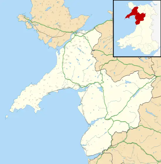 Llanfihangel-y-Pennant is located in Gwynedd