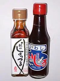 Japanese fish sauces shottsuru and ishiru