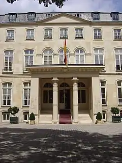 The Egyptian Revival portico of the Hôtel Beauharnais from Paris