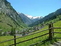 View towards the High Tauern range