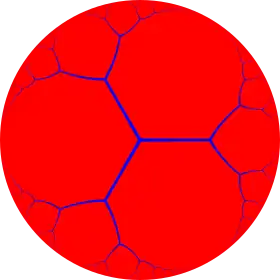 Order-3 apeirogonal tiling