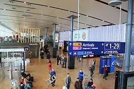 The restaurant area in the terminal