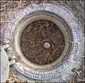 Typical metal rod or stake benchmark, in Texas