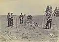 Grave of Herman Coster, Battle of Elandslaagte (1899), South Africa. Unknown photographer, probably around 1899.