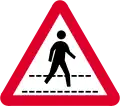 Pedestrian crossing ahead