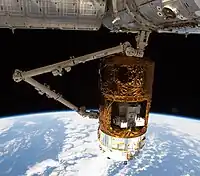 HTV being berthed to Node 2 nadir