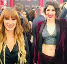 Ha*Ash in Latin Grammys 2017  Hanna Nicole (left), Ashley Grace (right)