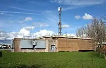 Surface building accessing the Hack Green Secret Nuclear Bunker.