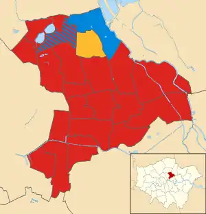 Hackney 2014 results map