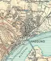 Map of Hadsund from 1937