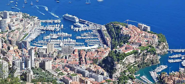 Image 51Panoramic view of Monaco City and the port of Fontvieille (from Monaco)