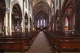 Interior, looking east