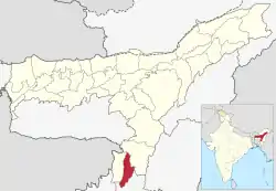 Location in Assam