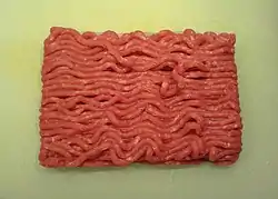 Raw ground beef