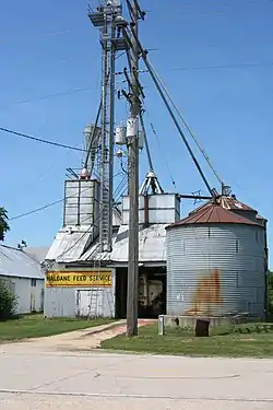 Old feed mill in Haldane.