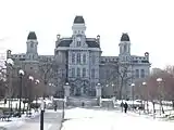 Looking from University Ave in winter