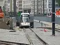 Albatross Tram on the ramp next to Antwerp Stadspark