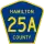 County Road 25A marker