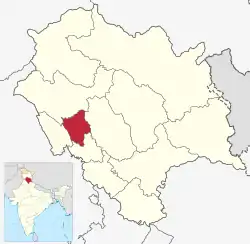 Location in Himachal Pradesh