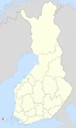 Location of Hammarland in Finland