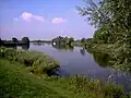 Confluence of the Hamme and the Wümme (from left) to become the Lesum