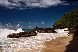 Hanakāpīʻai Beach in 1995