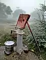 An India Mark II handpump in Bohardih, near Bilaspur, Chhattisgarh, India.