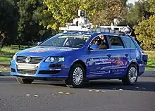 Image 45A robotic Volkswagen Passat shown at Stanford University is a driverless car. (from Car)