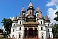 With 13 minars Hangseshwari temple has a distinct identity, at Bansberia, Hooghly district