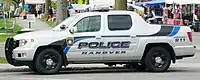 Custom 2009 Ridgeline RTS, used by the Hanover, New Hampshire police department as a police cruiser