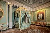 Bedroom in Harewood House (Harewood, West Yorkshire, England), 1759–1771, by Robert Adam