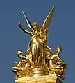 L'Harmonie (1869), Opéra Garnier. 7.5 metres (25 ft) gilt copper electrotype.