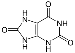 structure of organic compound: 7,9-dihydro-1H-purine-2,6,8(3H)-trione