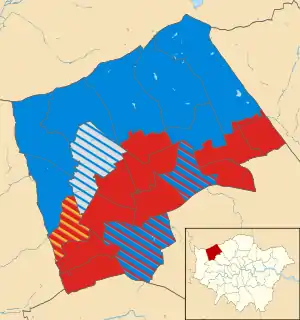 Harrow 2014 results map