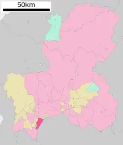 Location of Hashima in Gifu Prefecture