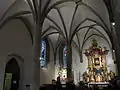 Gothic rib vault in the northern nave