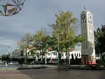 Hastings City Mall with clock tower