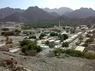 Hatta with Al Hajar Mountains in the background